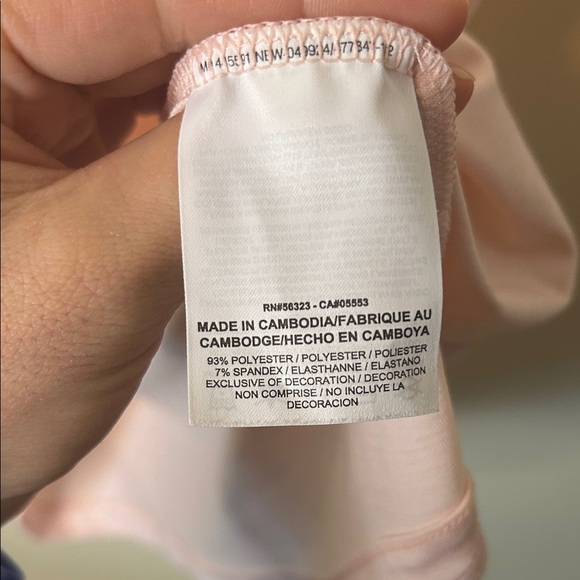 Nike Tiger Woods Golf Collection Men's Pink Polo Shirt Dry Fit Size M - Picture 6 of 8